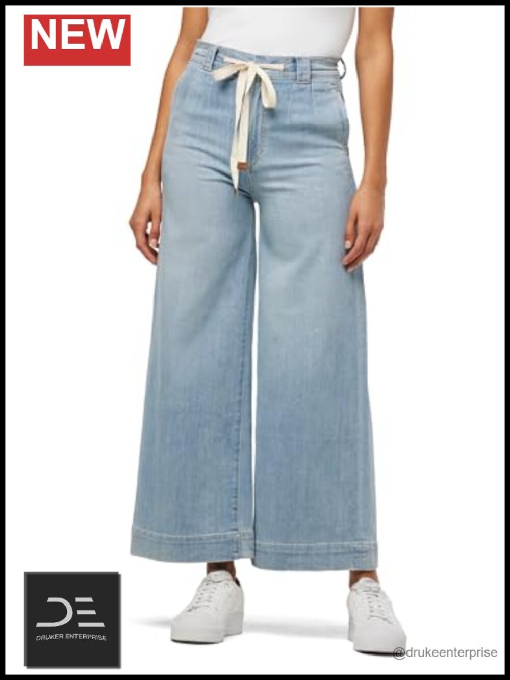 Joe's Addison Wide Leg Jeans - Mid Rise, 27" Inseam, Stretch Cotton